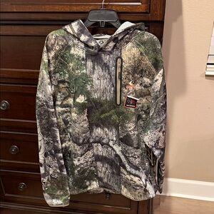 NWT Mossy Oak Camouflage Warming Hoodie with Face Gaiter